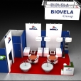 Kompānijas "Biovela" stends izstādē ANUGA 2011 Ķelnē