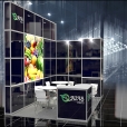 Exhibition stand of "Oazis Fruits" company, exhibition FRUIT LOGISTICA 2012 in Berlin