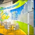 Kompānijas "Ukrainian Fruit Company" stends izstādē FRUIT LOGISTICA 2012 Berlinē