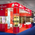 Exhibition stand of "NP Foods" & "Latvijas Balzams" companies, exhibition WORLD OF PRIVATE LABEL 2012 in Amsterdam