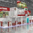 National stand of Latvia, exhibition WORLD FOOD MOSCOW 2009