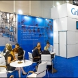 Exhibition stand of "Grindex", exhibition CPhI WORLDWIDE 2012 in Madrid