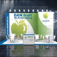 Exhibition stand of "Dan Fruit" company, exhibition FRUIT LOGISTICA 2013 in Berlin