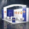 Exhibition stand of "Ruzi Fruit" company, exhibition FRUIT LOGISTICA 2013 in Berlin