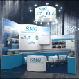 Exhibition stand of "Smart Maritime Group" company, exhibition NOR-SHIPPING 2013 in Oslo