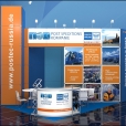 Exhibition stand of "Postal Forwarding Company" company, exhibition POSTEXPO 2013 in Vienna