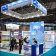 Exhibition stand of "Plastic card" company, exhibition CARTES 2013 in Paris