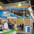 Стенд Общества "Рижские шпроты" на выставке PRODEXPO-2014 в Москве