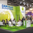Exhibition stand of "Dan Fruit" company, exhibition FRUIT LOGISTICA 2014 in Berlin