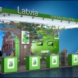 National stand of Latvia, exhibition MITT 2014 in Moscow