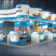 Exhibition stand of "The Union of Fish Processing Industry", exhibition EUROPEAN SEAFOOD EXPOSITION 2014 in Brussels