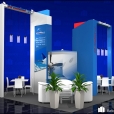 Exhibition stand of "Streamline OPS" / "Jet 2000" companies, exhibition EBACE 2014 in Geneva