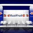Kompānijas "Ruzi Fruit" stends izstādē WORLD FOOD MOSCOW-2014 Maskavā