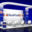 Kompānijas "Ruzi Fruit" stends izstādē WORLD FOOD MOSCOW-2014 Maskavā