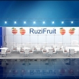 Exhibition stand of "Ruzi Fruit" company, exhibition FRUIT LOGISTICA 2015 in Berlin
