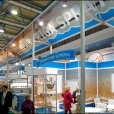 Exhibition stand of "Rigas sprotes" company, exhibition PRODEXPO-2015 in Moscow