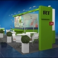 Televīzajas kanāla "RTTV" stends izstādē MIPTV 2015 Kannās