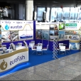 Exhibition stand of "Eurofish" company, exhibition EUROPEAN SEAFOOD EXPOSITION 2015 in Brussels