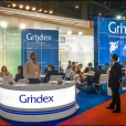 Exhibition stand of "Grindex", exhibition CPhI WORLDWIDE 2015 in Madrid