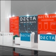 Exhibition stand of "Rietumu Bank" company, exhibition ECOM21 2015 in Riga