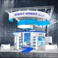 Exhibition stand of "Kuwait Airways" company, exhibition WTM 2015 in London 