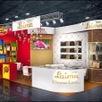 Exhibition stand of "LAIMA" (Orkla) company, exhibition ISM 2016 in Cologne