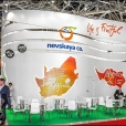 Exhibition stand of "Nevskaya co." company, exhibition WORLD FOOD MOSCOW 2016 in Moscow