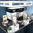 Exhibition stand of "The Union of Fish Processing Industry", exhibition FHC 2016 in Shanghai