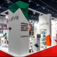 National stand of Latvia, exhibition ARAB HEALTH 2017 in Dubai