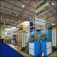 Exhibition stand of "Rigas sprotes" company, exhibition WORLD FOOD MOSCOW-2010 in Moscow