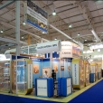 Exhibition stand of "Rigas sprotes" company, exhibition WORLD FOOD MOSCOW-2010 in Moscow