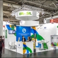 National stand of Brasil, exhibition HANNOVER MESSE 2017 in Hannover