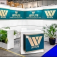 Exhibition stand of "Jetflite" company, exhibition EBACE 2017 in Geneva