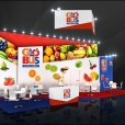Exhibition stand of "Globus Group" company, exhibition WORLD FOOD MOSCOW 2017 in Moscow
