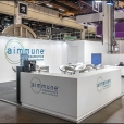 Exhibition stand of "Aimmune Terapeutic" company, exhibition ANUGA 2017 in Helsinki