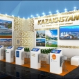 Exhibition stand of Kazakhstan, exhibition WTM 2017 in London 