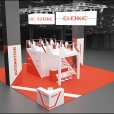 Exhibition stand of "DKC" company, exhibition LIGHT + BUILDING 2018 in Frankfurt