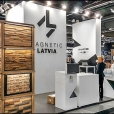 National stand of Latvia, exhibition NORDBYGG 2018 in Stockholm