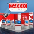 Kompānijas "Zabbix" stends izstādē CEBIT 2018 Hanoverā 