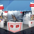 Стенд компании "Loxy" на выставке ISPO 2019 в Дюссельдорфе 