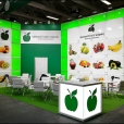 Exhibition stand of "Akhmed Fruit Company" company, exhibition FRUIT LOGISTICA 2019 in Berlin