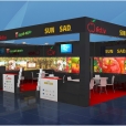 Exhibition stand of "Activ" company, exhibition FRUIT LOGISTICA 2019 in Berlin