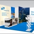 Exhibition stand of "Haaga-Helia" company, exhibition ITB 2019 in Berlin