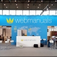Exhibition stand of "Webmanuals" company, exhibition EBACE 2018 in Geneva