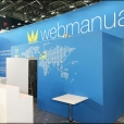 Exhibition stand of "Webmanuals" company, exhibition EBACE 2018 in Geneva