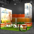 Exhibition stand of "Partner import" company, exhibition FRUIT LOGISTICA 2011 in Berlin