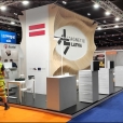 National stand of Latvia, exhibition UK CONSTRUCTION WEEK 2022 in London