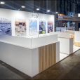 Kompānijas "Flight Consulting Group" stends izstādē EBACE 2022 Ženēvā