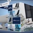 Kompānijas "Arcona Yachts" stends izstādē BOAT DUSSELDORF 2024 Diseldorfā 