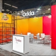 Exhibition stand of Orkla Latvia company, exhibition ISM 2024 in Cologne